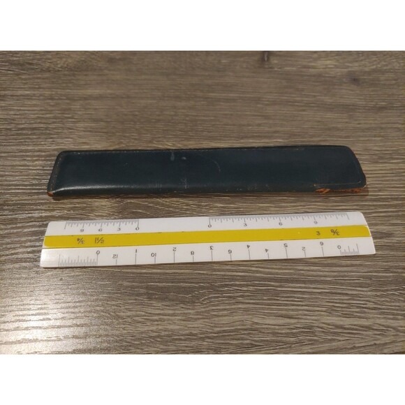 Vintage DIETZGEN 6" Pocket Scale Drafting Ruler w/ Leather Case No. 1526 - Picture 3 of 5